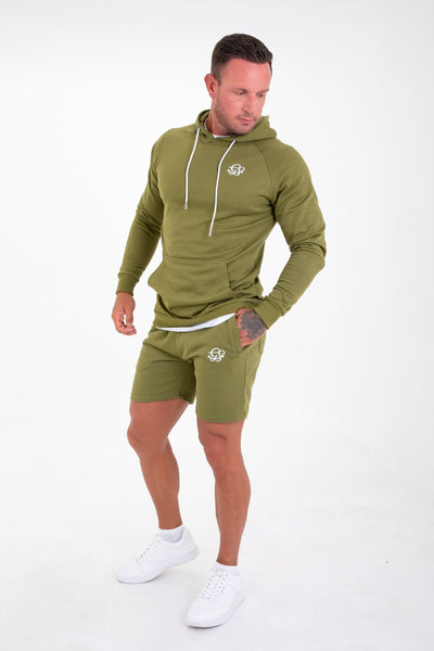 Classic Lightweight French Terry Hoodie - Olive Green